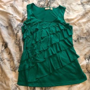 Ruffled tank top